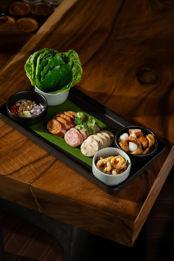 Khaosan platter — assorted Thai northern sausages and cold cuts
